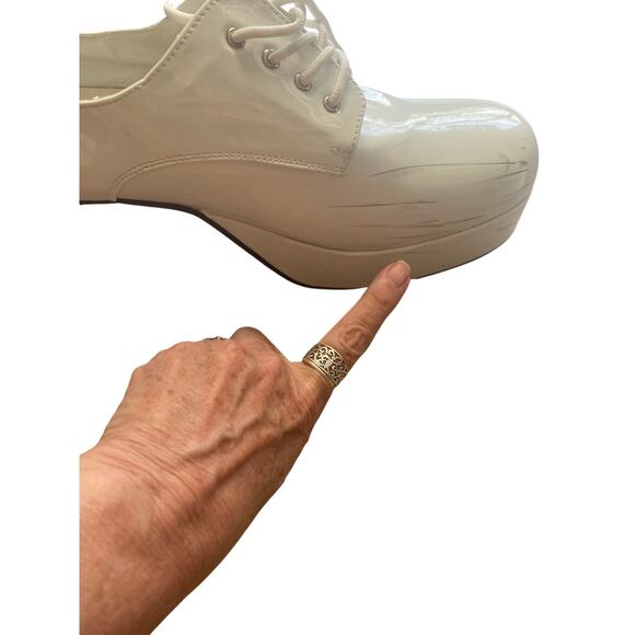 Disco Shoes Pleaser Funtasma Floating Fish Heels Oxfords Adult Large FLAWS - Picture 10 of 10